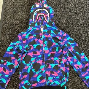 Bape | Jackets u0026 Coats | Kid Cudi X Bape Collab Galaxy Hoodie | Poshmark